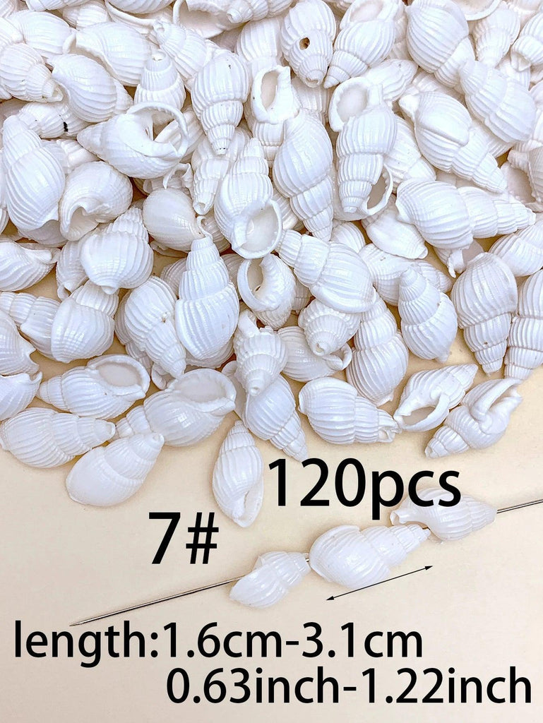 30/60/120pcs natural handmade diy with hole shell suitable for bracelet necklace earrings pendant jewelry accessories