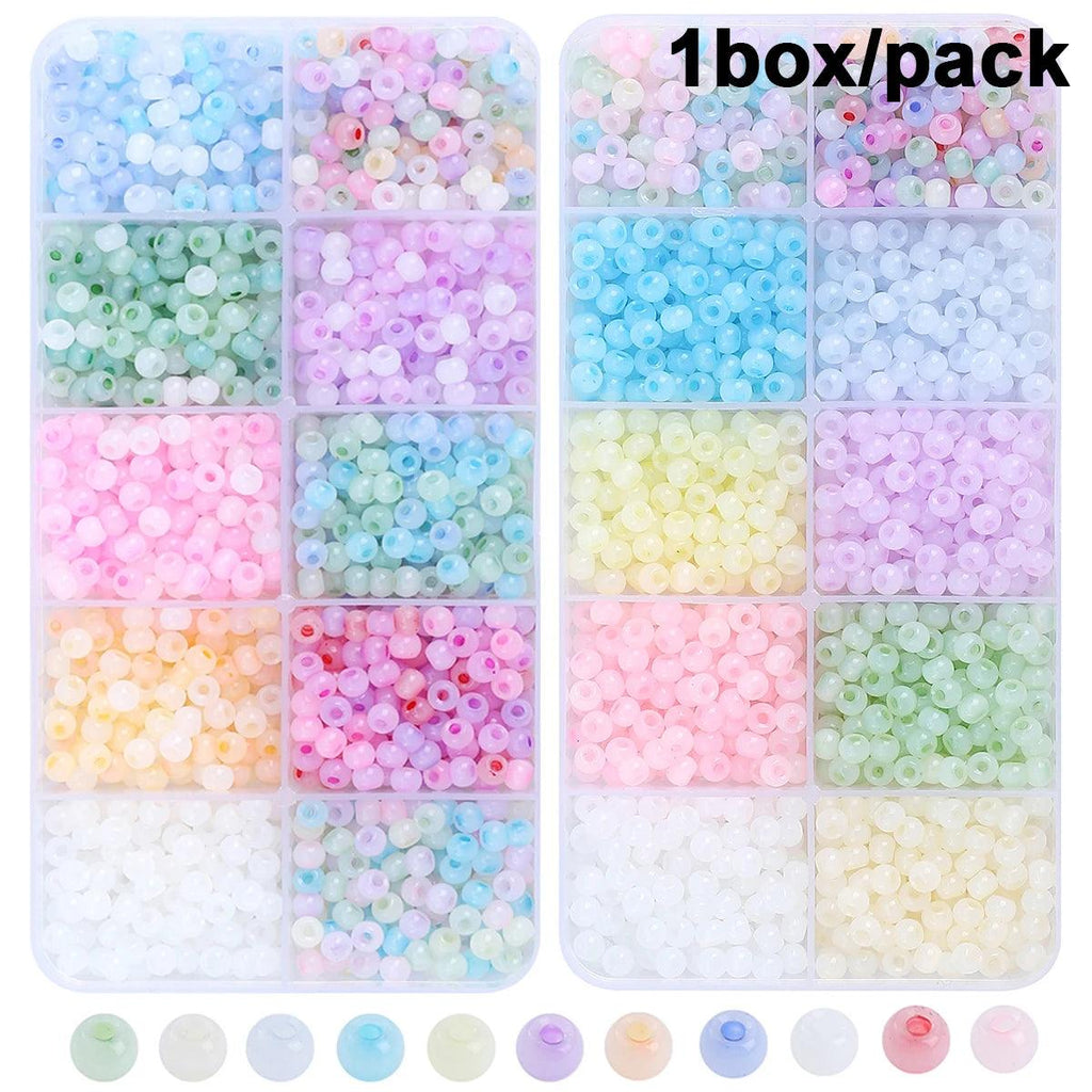 1Set/Bag 4mm Cat Eye Like Glass Spacer Beads For Jewelry Making Birthday Gift Diy Craft For Gift Set