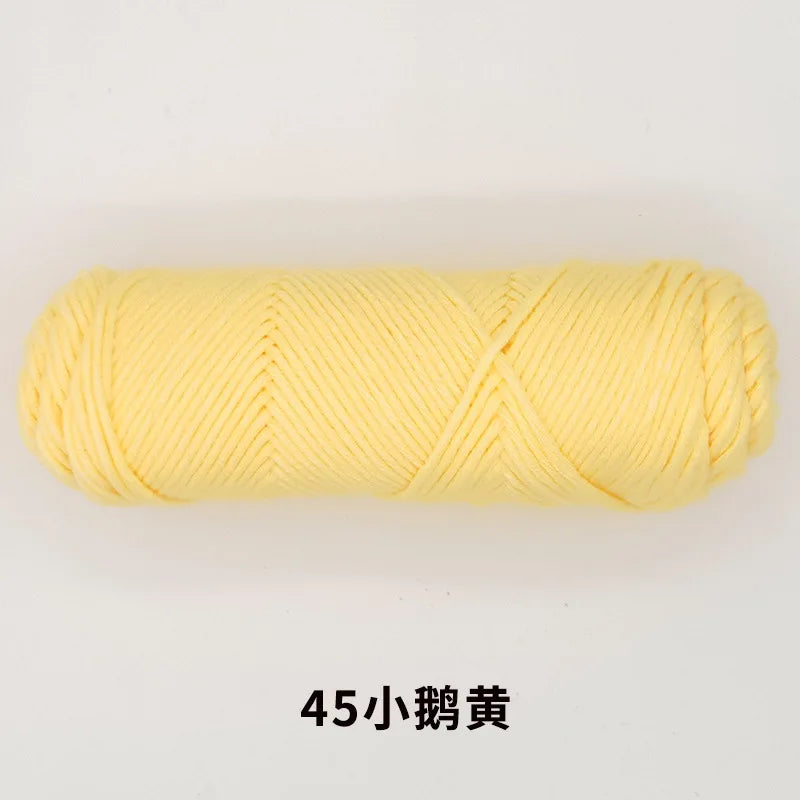 Milk Cotton Yarn 8 Ply Acrylic Crochet For Amigurumi Doll