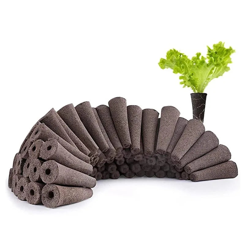 50Pcs Seed Grow Sponges Replacement Root Growth Sponges Seedling Starter Plugs Seed Starting Seed Pod Hydroponic Garden Planting