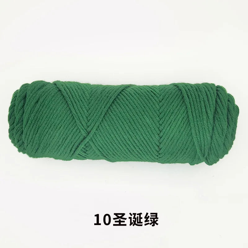 Milk Cotton Yarn 8 Ply Acrylic Crochet For Amigurumi Doll