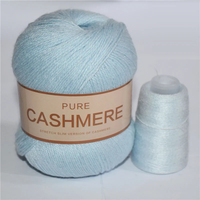 Pure Mongolian Cashmere Yarn for Crocheting 3-Ply Worsted Warm Soft Weaving Fuzzy Knitting Thread Pack of 5
