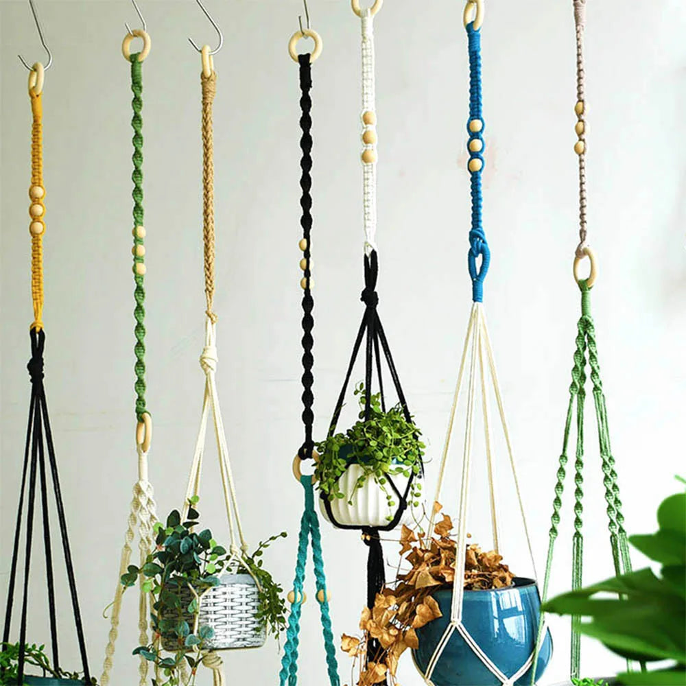New arrival handmade macrame cotton pot hanger extension   pot extension hanger