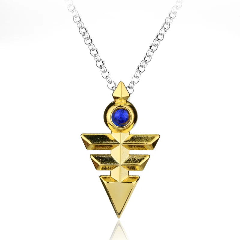 3D Anime Yu-Gi-Oh Necklace Millenium Pendant Jewelry Anime Yugioh Toy Cosplay Pyramid Egyptian Eye of Horus Necklace Key Buckle