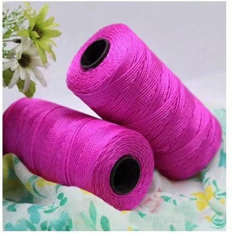 1.5mm 200m Summer Crochet Yarn Ice Silk Craft Thread for Hats Dolls Sewing Bags Crocheting