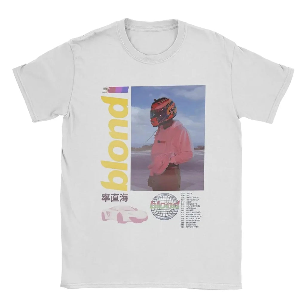 Blond Franks Rapper Ocean T Shirts Men's Cotton Casual Hip Hop Music Tee Short Sleeve Gift Idea