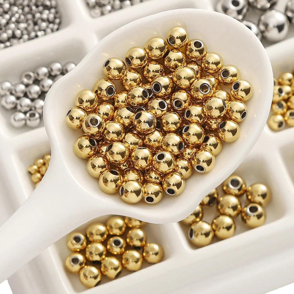 High Quality Stainless Steel Beads for Jewelry Making Loose Spacer Beads DIY Bracelet Necklace Bracelets Wholesale