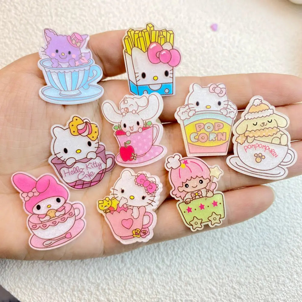 10 Pcs New Disney Cute Rabbit Cartoon Animals Resin Cabochon Scrapbooking DIY Jewelry Hairpin Craft Decoration Accessories