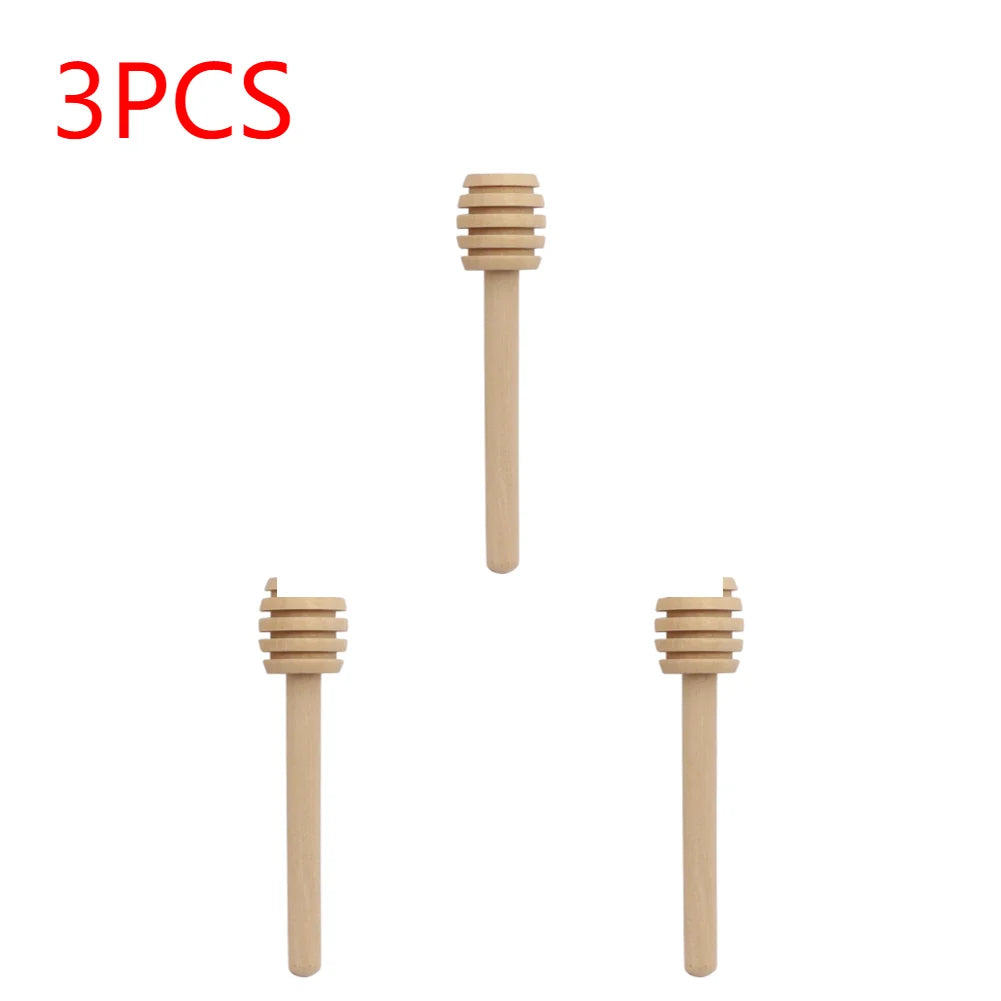 1-20pcs Wooden Honey Dipper Stick Honey Stirrers Long Handle Honey Spoon Dispense Drizzle Honey Wedding Party Favors for Honey