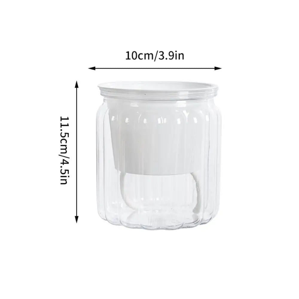 Self Watering Hydroponic Plants Pot Plastic Flowerpot Removable Mini Succulent Planter Tabletop Vase Fashion Office Bonsai Decor