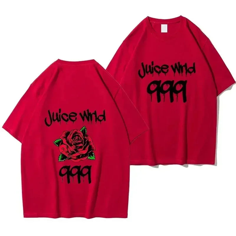 Rapper Juice Wrld 999 Short T Shirt Men's Women's Letter Printed Tshirts Y2k Casual Fashion Sportswear Summer Clothing