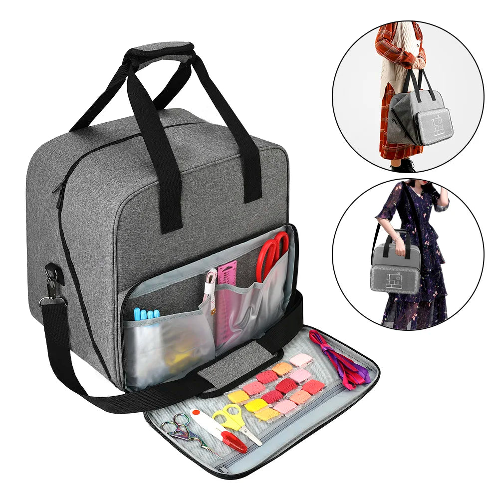 Travel Home Organizer Bag Portable Tote Sewing Machine Accessories Large Capacity Sewing Machine Bag Multi-functional