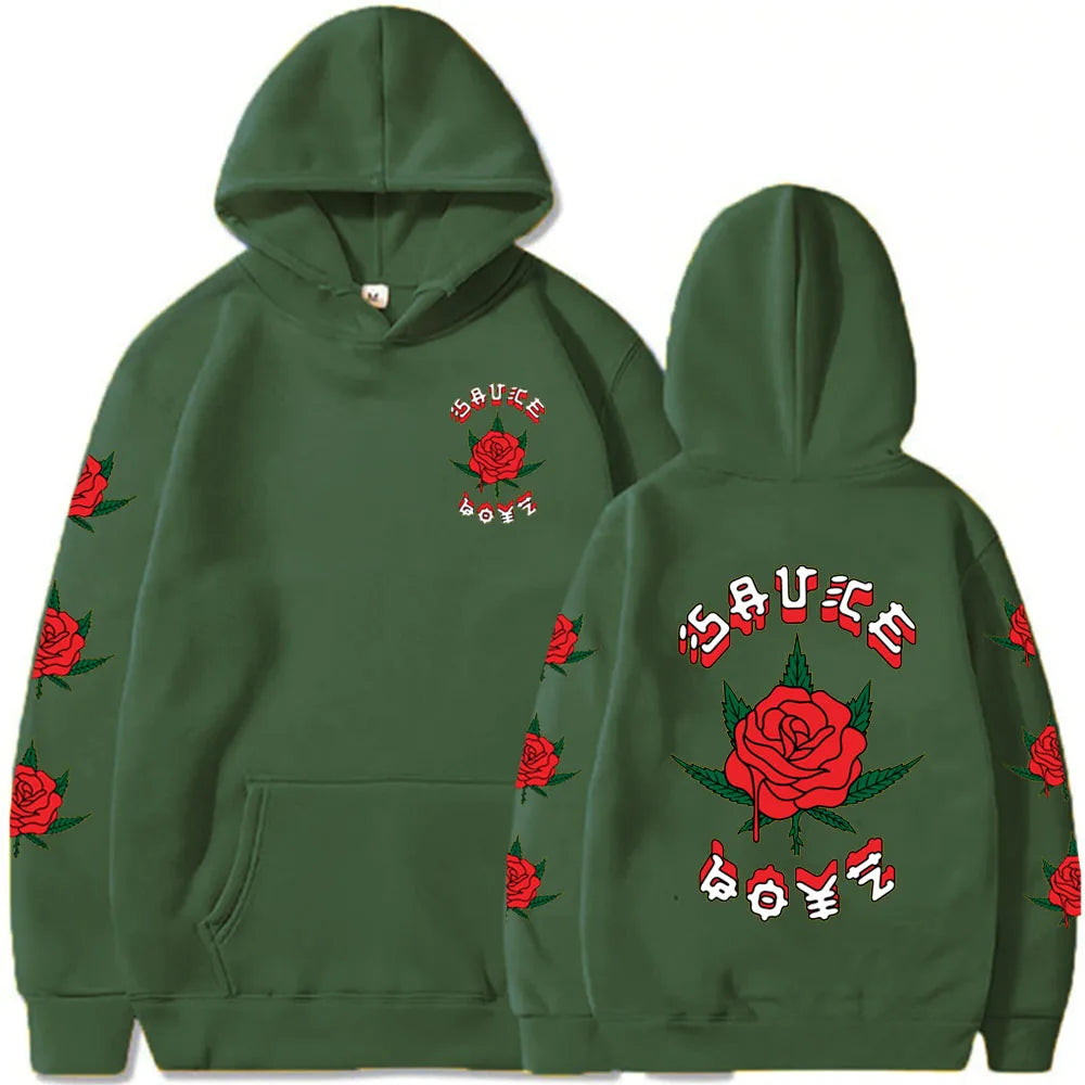 Eladio Carrion Sweatshirt Sauce Boyz Album Hoodie Eladio Carrion Fan Gift Unisex Pullover Tops Streetwear