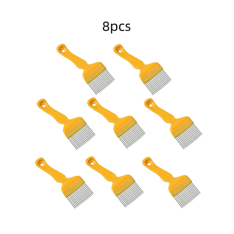 Beekeeping Tools 18 Pin Bee honey Forks Straight Needles Uncapping Forks handle Stainless Steel Honey Sparse Rake Shovel Comb