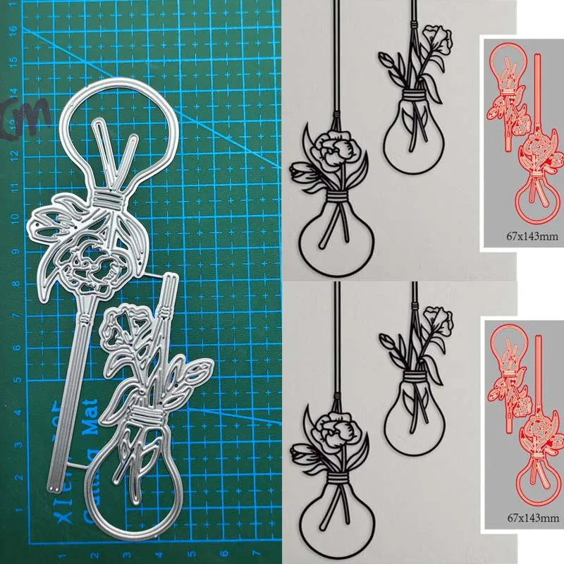 Vase Metal Cutting Dies Stencils For DIY Scrapbooking Decorative Embossing Handcraft Template