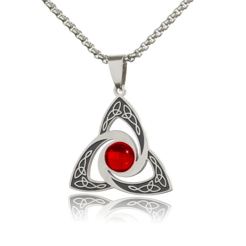 Trendy Witchcraft Witch Knot Necklace Celtic Irish Protection Knot Pendant Men Women Trending Amulets Jewelry Gifts