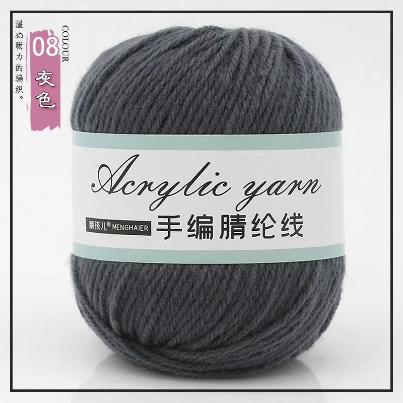 Four Strands Acrylic Knitting Yarn For DIY Handwoven Starter