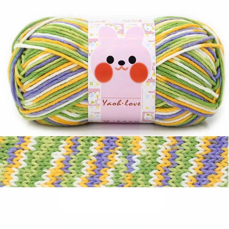 Milk Cotton Thick Yarn 170M Roll 100G For Hand Knitting
