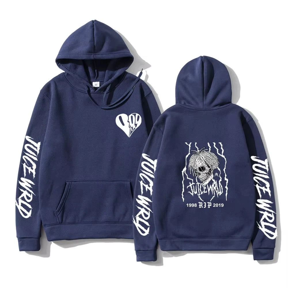 Juice WRLD Women Hoodies 999 Print Pullover Juicewrld Hooded Music Rapper Hip Hop Joggers Singer Fleece Sweatshirt Fans Men Tops