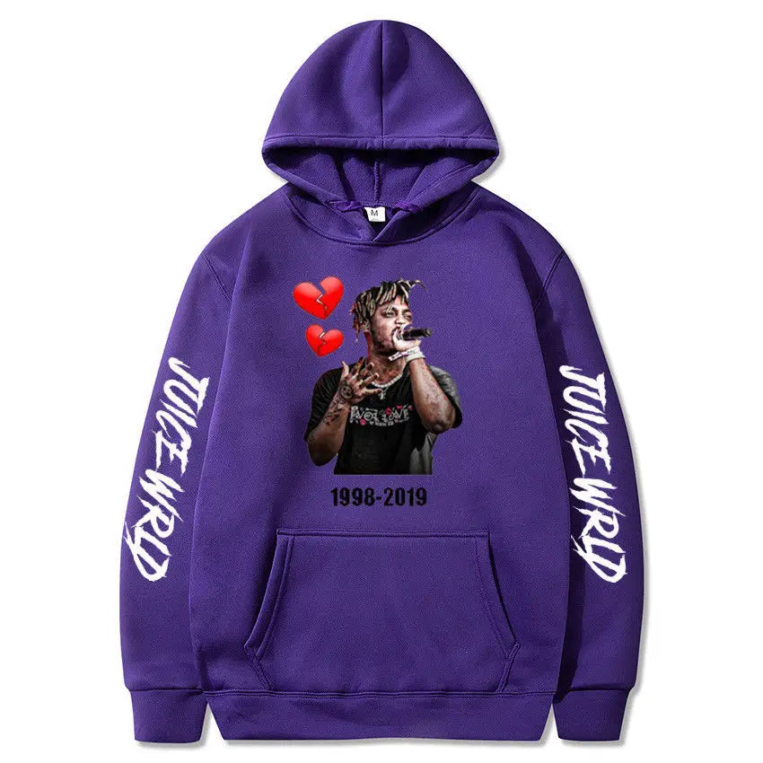 Rapper Juice Wrld 999 Letter Printed Hoodie Y2k Women's Casual Fashion Sportswear Autumn/Winter Hoodie Men's Women's Clothing