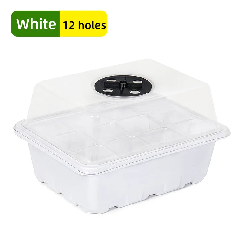Plastic Seedlings Trays Seed Starter Tray Adjustable Ventilation Humidity Seedlings Germination Tray For Seeds Growing Starting