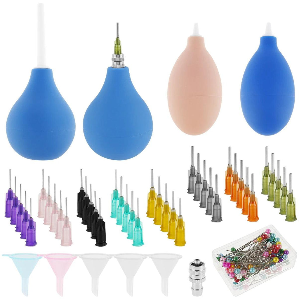 Pottery Precision Applicator Set 3oz 2oz Lightweight Ceramic Precision Tip Applicator Glaze Silicone Squeeze Bottle for Pottery