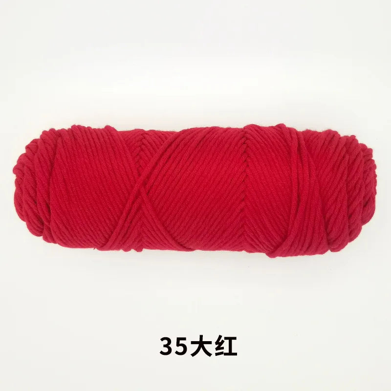 Milk Cotton Yarn 8 Ply Acrylic Crochet For Amigurumi Doll