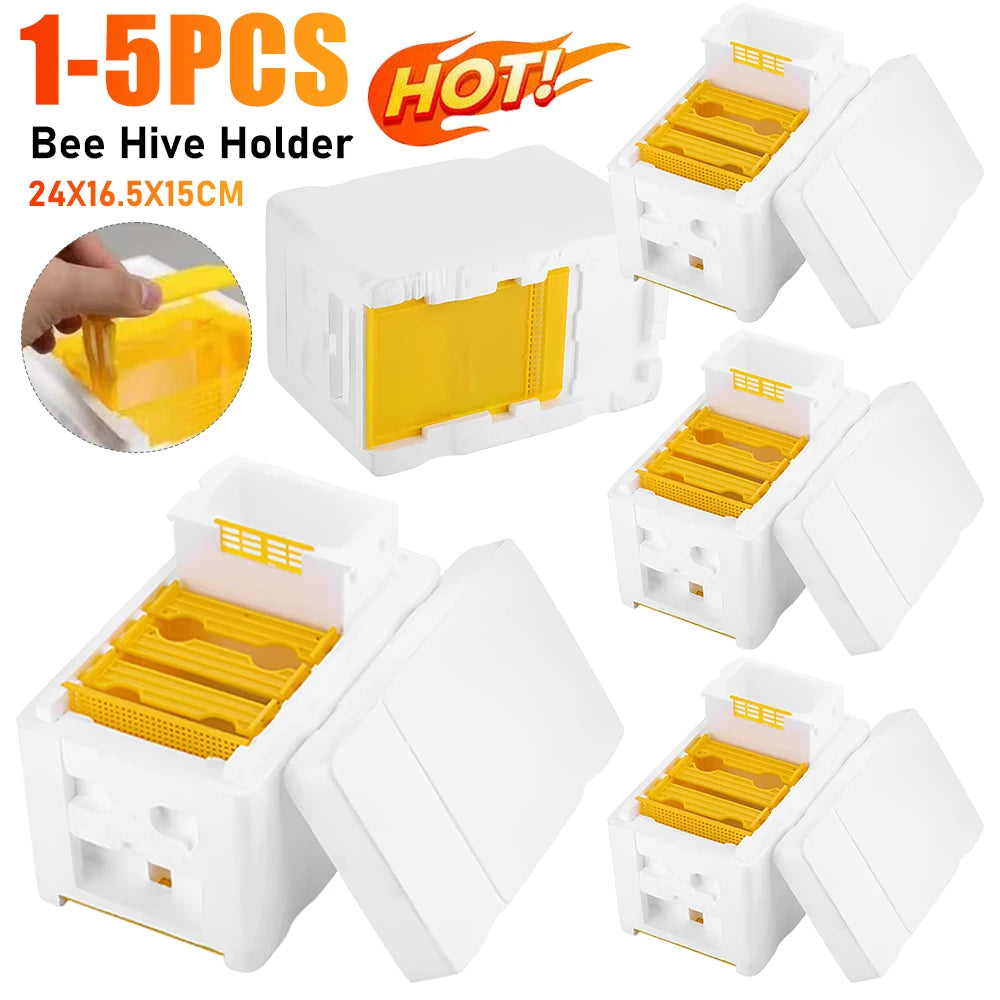 1-5PCS Beehive Beekeeping King Box Bee Nest Tool Bee Hive Frame Holder Beehive Pollination King Bees Hive Box Beekeeping Supply