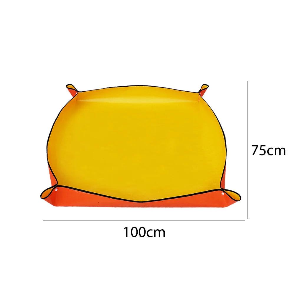 Foldable Planting Mat Waterproof Transplanting Mat Plant Flower Pot Reusable Anti-dirty Garden Potting Pad Gardening Accessories