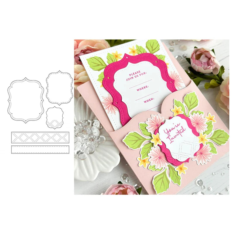 Flower Love Hug Metal Cutting Dies DIY Scrapbooking Silicone Stamp Metal Dies for Scrapbooking Album Paper Greeting Card Making