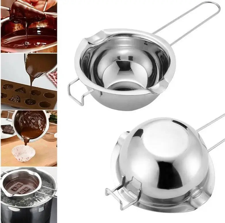 Non-stick Long Handle Wax Melting Pot Stainless Steel Pot DIY Scented Candle Soap Chocolate Butter Handmade Soap Tool