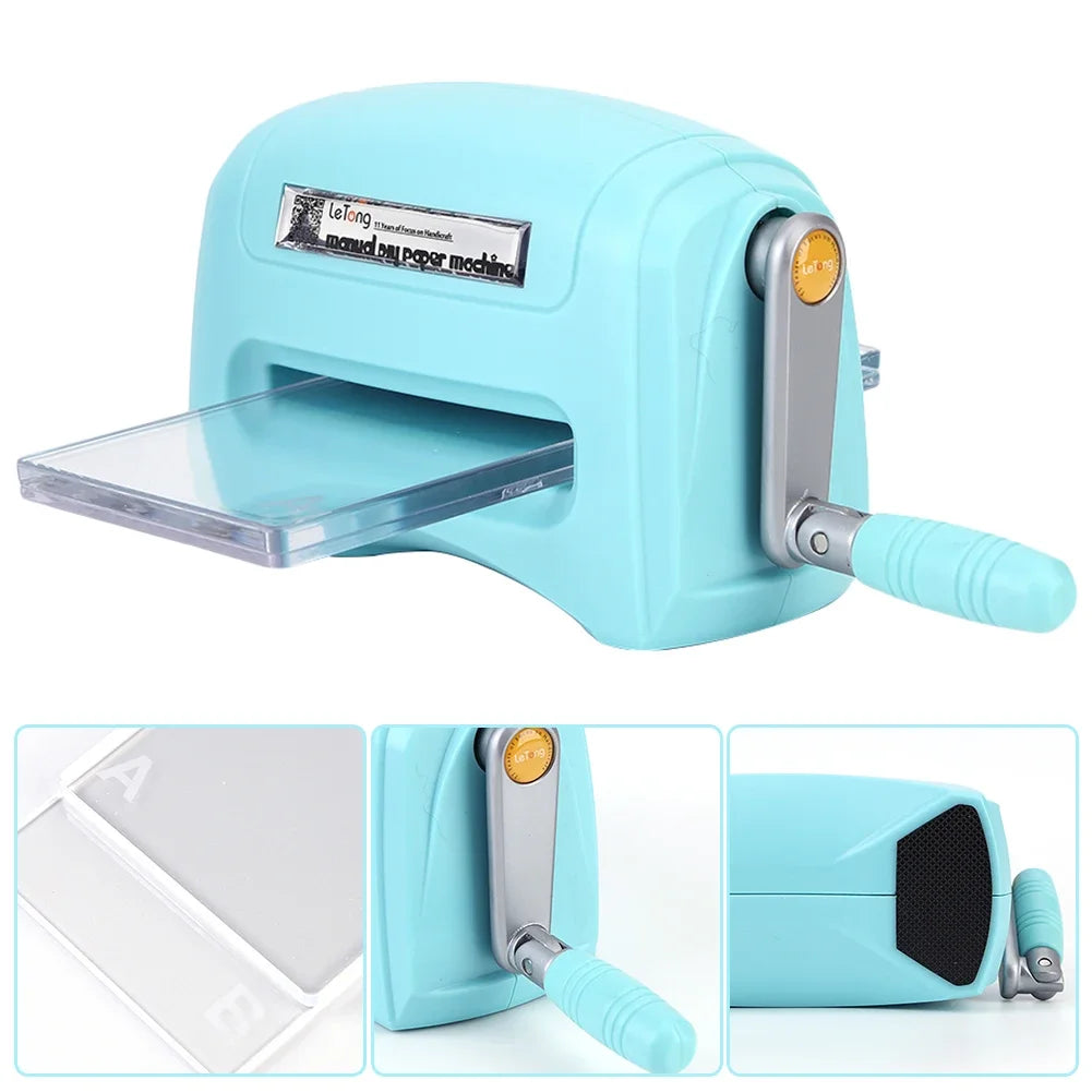 Metal Cutting Dies Maker Portable Metal Embossing Mold Making Machine Practical with Plastic Backing Plate for Scrapbooking Card