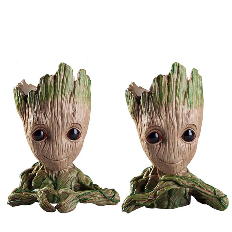 Groot Flower Pot Groot Flower Home Decoration Vases Multifunction Ornaments Arrangement Action Character Figurine Pen Holder