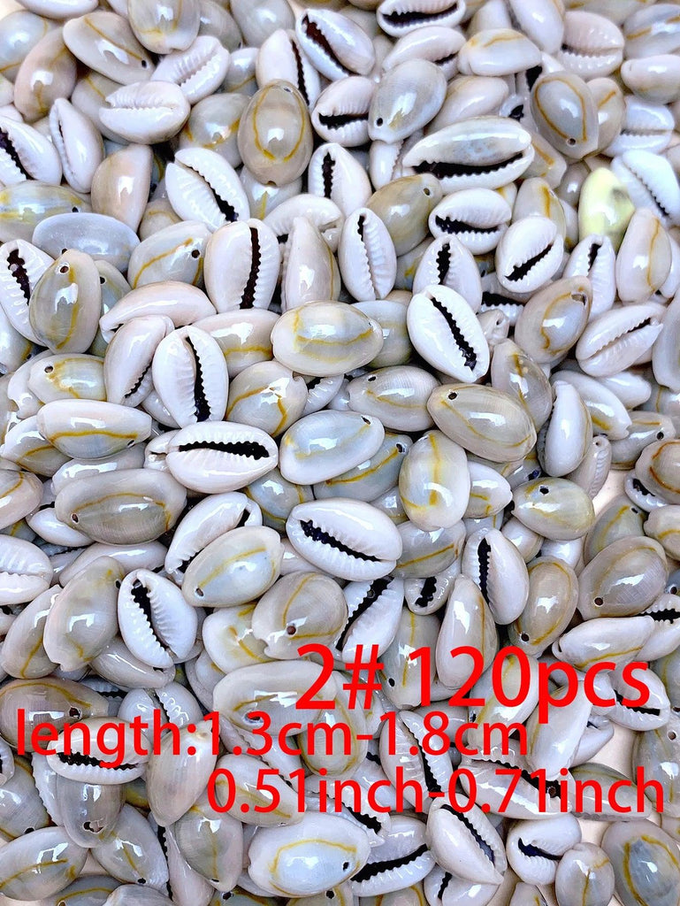 30/60/120pcs natural handmade diy with hole shell suitable for bracelet necklace earrings pendant jewelry accessories