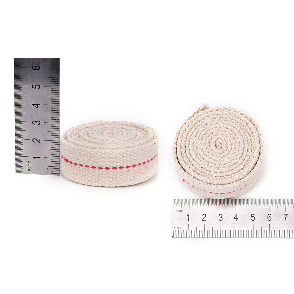 1Meter Kerosene Lamp Wick Braided Cotton Wick Flat Cotton Oil Lamp Wick For Oil Lamp Width 1.1cm,1.2cm,1.5cm,2.5cm