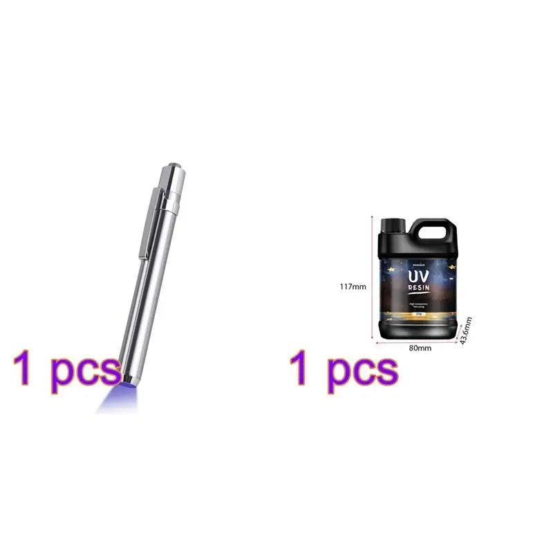 UV Resin Adhesive Low Odor Quick Drying Transparent Ultraviolet Liquid UV Curing DIY Jewelry Making High Hardness 250/500/1000g