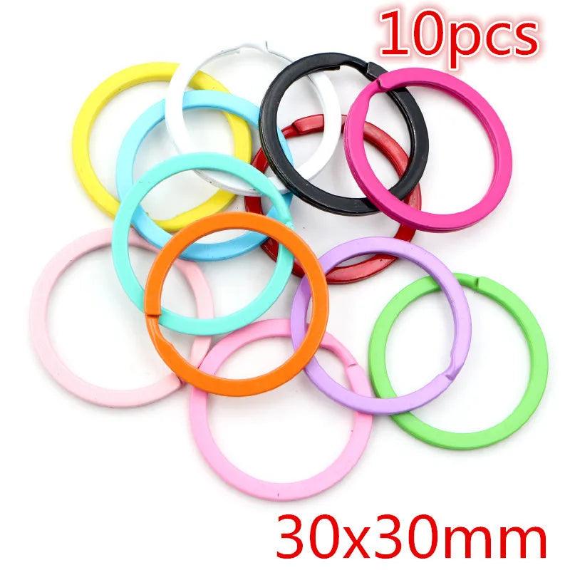 Colorful Mixed Alloy Split Jump Rings Lobster Clasp Eyelets Screw Pins Keychain DIY Jewelry Making Accessories Supplies