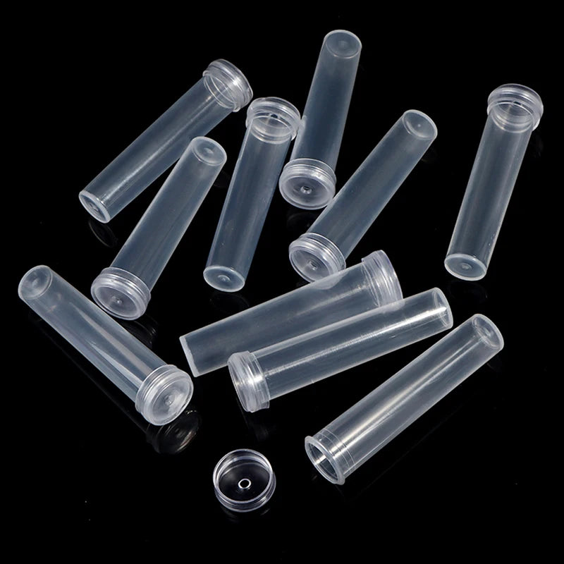 5/10/20Pcs Plastic Flower Nutrition Tube With Cap Fresh Flower Water Storage Tube Plant Fresh-keeping Culture Small Tubes
