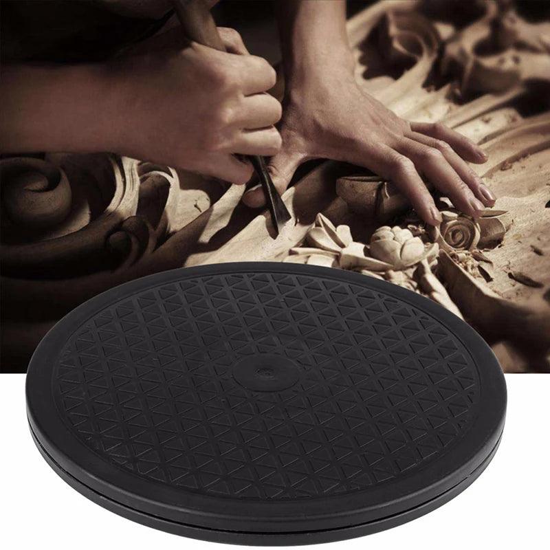 Practical Pottery Wheel Rotate Turntable 360 Rotation Rotary Plate Clay Pottery Sculpture Tool Diameter 30cm
