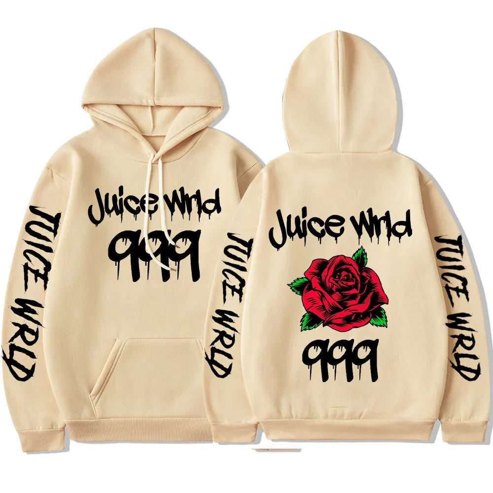 Juice WRLD Hoodies Men Women Hooded Sweatshirts Fashion Hip Hop Casual Pullovers Autumn Boys Girls Black Streetwear Juicewrld