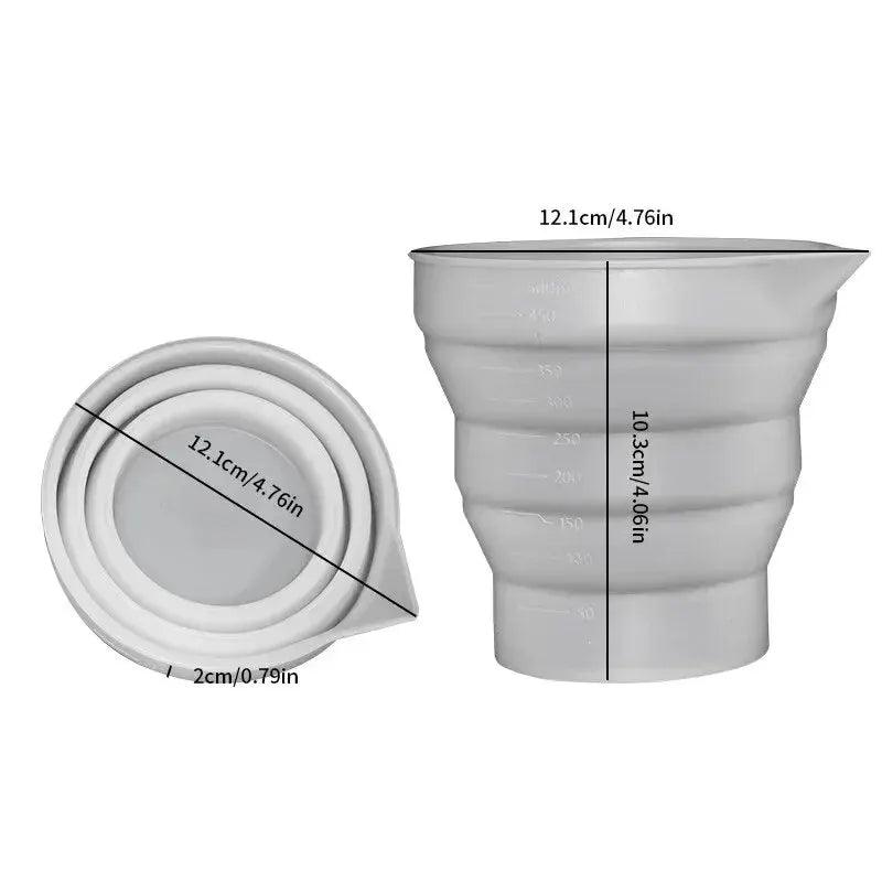 50-500ml Foldable Silicone Measuring Cup Multi-spec Portable Liquid Container Silicone Mixing Cup For DIY Epoxy Resin Jewelry H