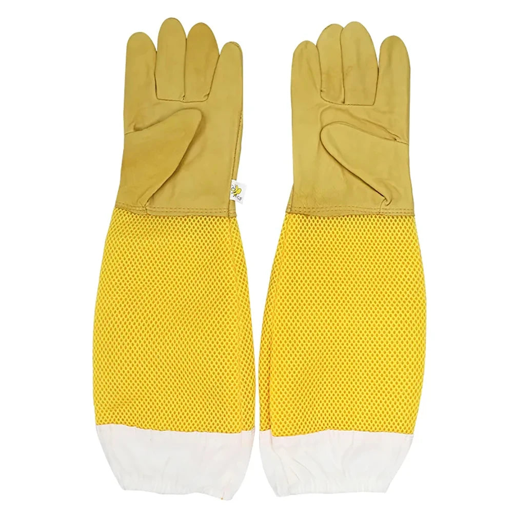 Beekeeper Gloves Protective Sleeves Ventilated Professional Anti Bee for Apiculture Beekeeper Prevent Beehive Tools