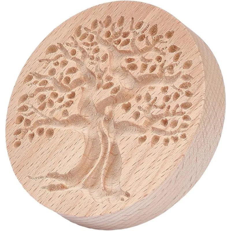 Tree of Life Pattern Wooden Clay Stamp for DIY Creation Clay Tool Clay Pottery Tool