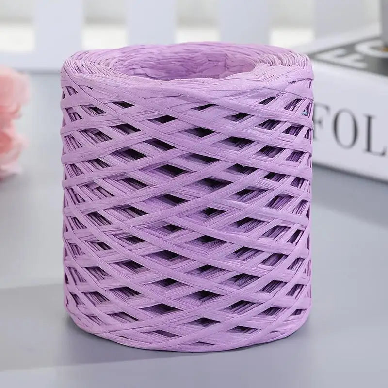 Natural Raffia Straw Yarn For Knitting Crochet Sunhat Bag