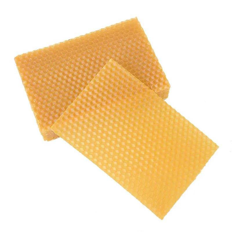 10pcs Yellow Beeswax Honeycomb Foundation Bee Hive Wax Frames Beekeeping Equipment Sheet