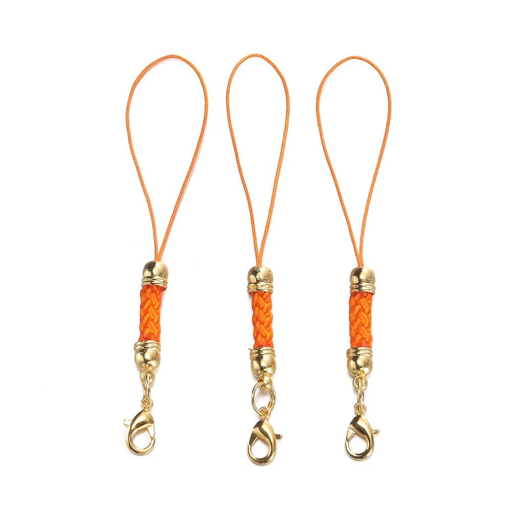 10/20pcs Keychain Rope with Lobster Clasp Jump Rings Lanyard Lariat Strap Cord For DIY Keyring Pendant Jewelry Making Supplies