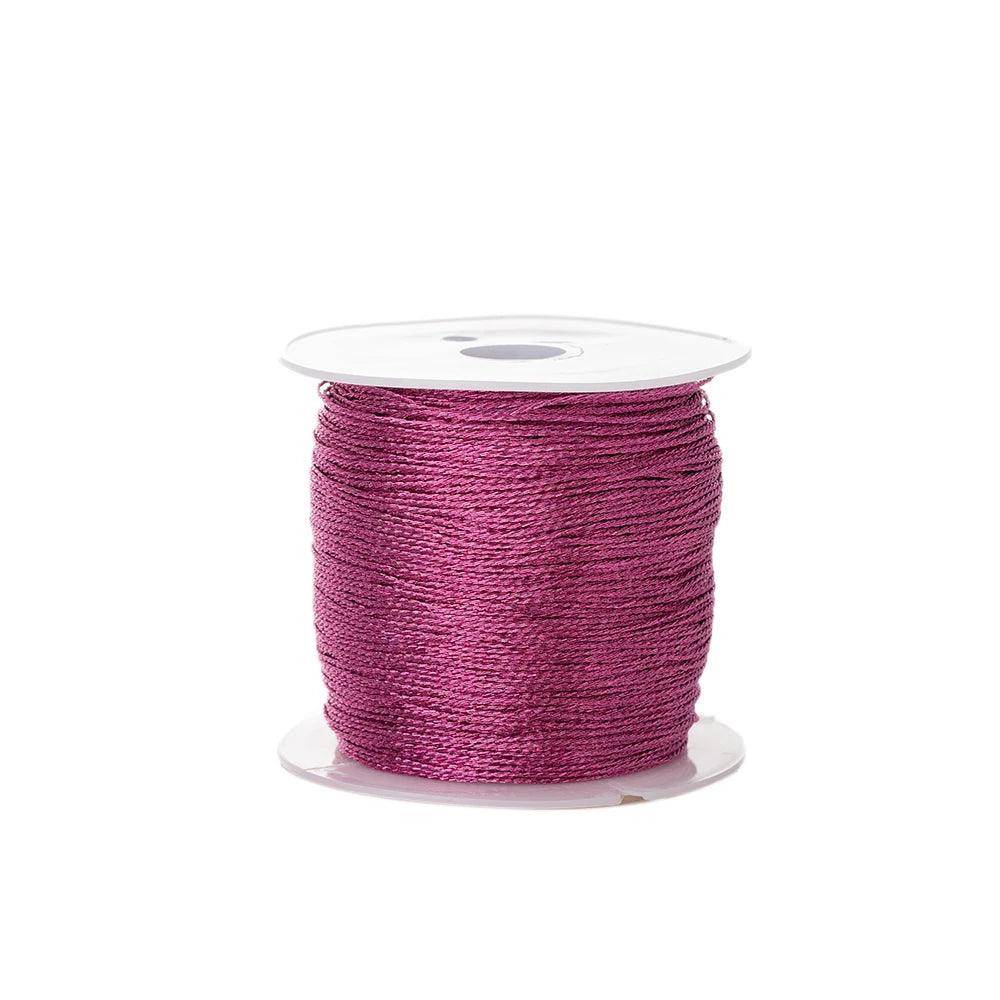 0.4mm 50m Crafts Nylon Cord For Jewelry Making Beading Braided Nylon Satin String for Bracelets Rattail Trim Chinese Knot