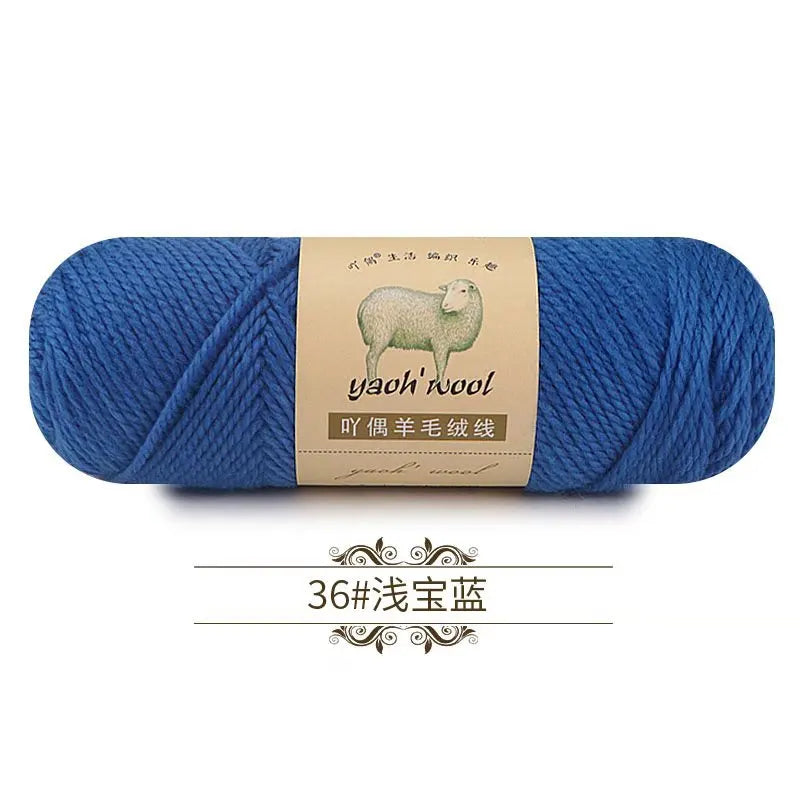 100g 50% Wool and 50% Acrylic Yarn for Hand Knitting and Crocheting Sweaters Blankets Hats and Shawls