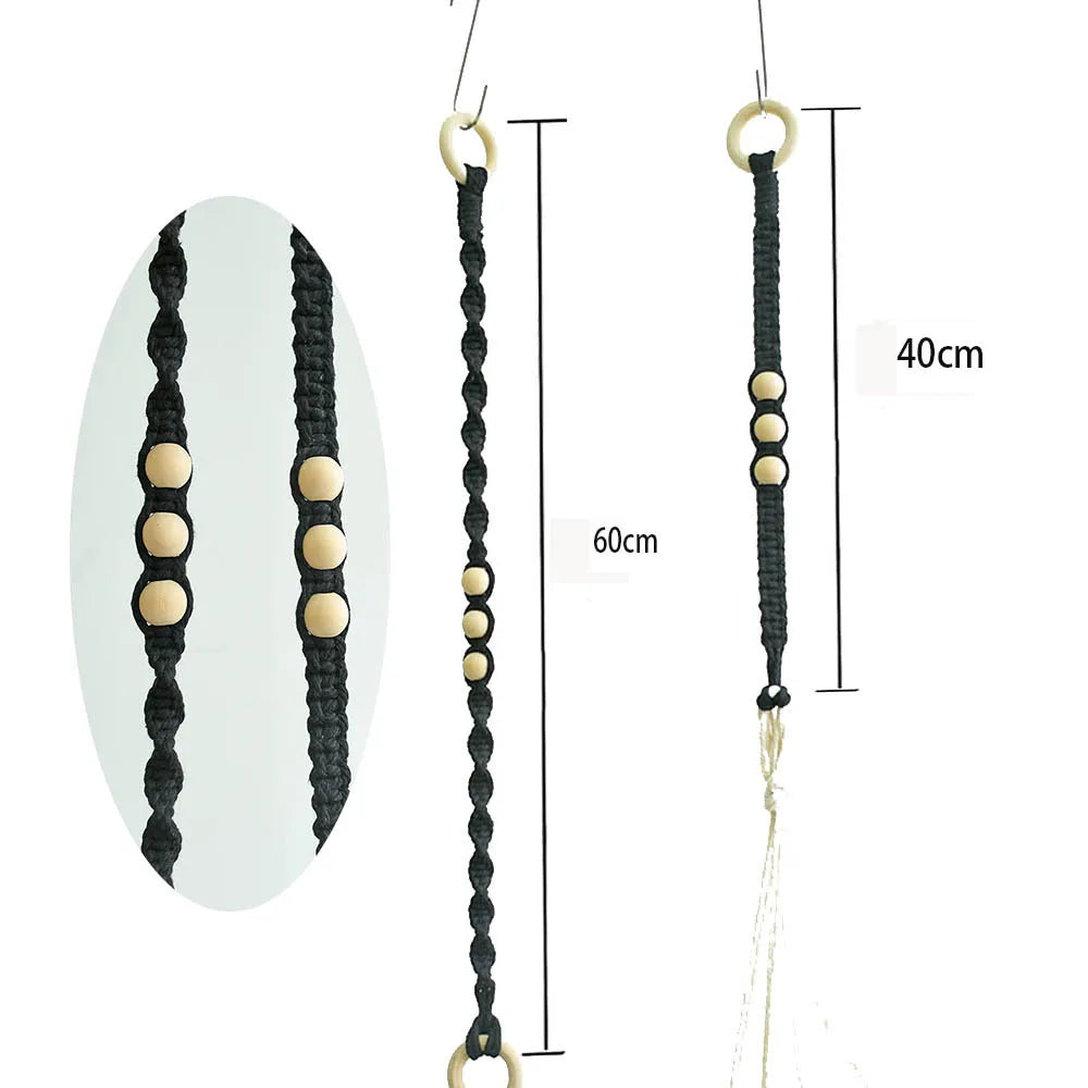New arrival handmade macrame cotton pot hanger extension   pot extension hanger