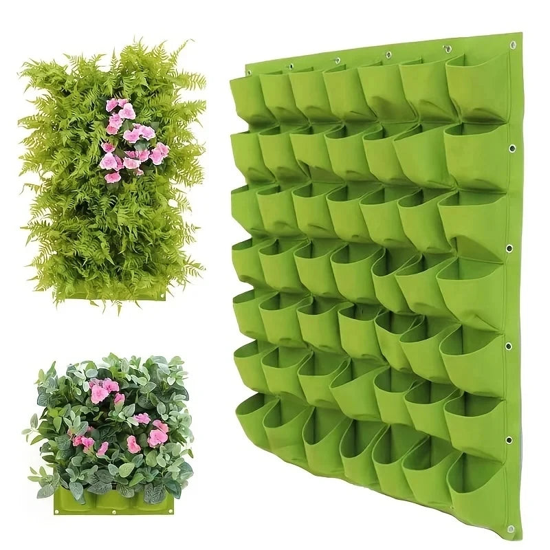 Multi-pocket Planting Bag Felt Vegetable Fruit Flowers Grow Bags for Plants Hanging Vertical Home Garden Tools Plant Seeding Pot